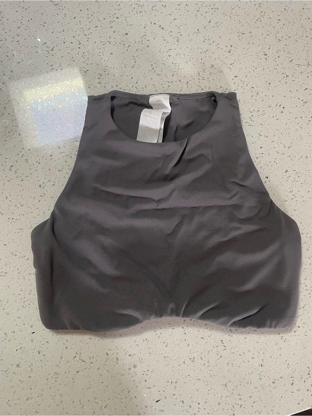 Oner Active SoftMotion High-Neck Sports Bra and Flared Pants Ash Gray Small